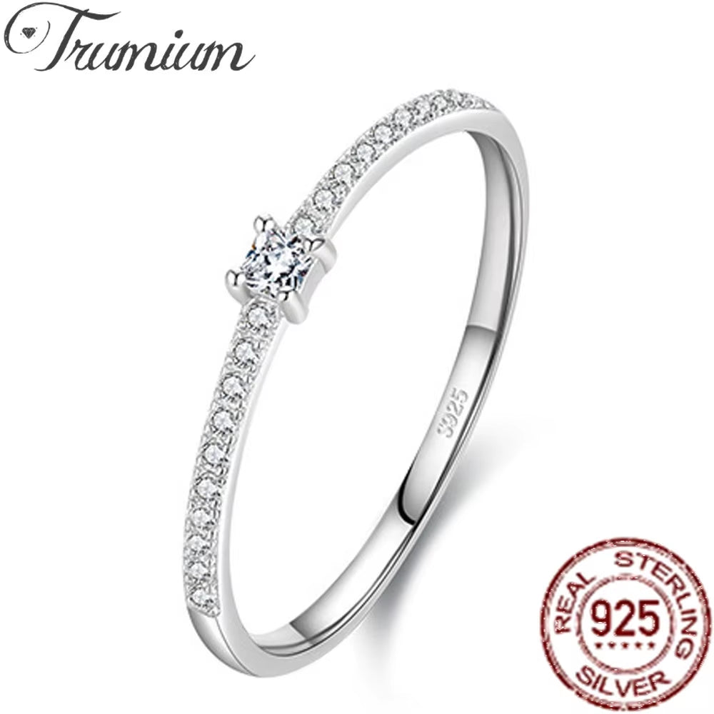 Trumium™ Eternal Spark 925 Sterling Silver Jewelry Set – Pure Elegance for Love That Lasts