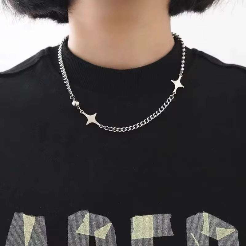 Celestial Glow Star Choker – Minimal Edge, Maximum Magic