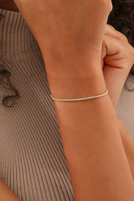 Radiant Grace Tennis Bracelet – A Sparkle of Elegance, Made to Remember